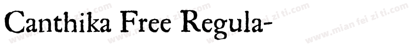 Canthika Free Regula字体转换